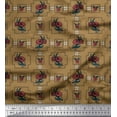 thumbnail image 1 of Soimoi Cotton Duck Fabric Geometric Design,Leaves & Floral Artistic Print Fabric by Yard 56 Inch Wide, 1 of 1