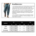 thumbnail image 4 of Pantalones de algodón para hombre, pantalones largos de playa, bolsillos, pantalones de verano con cordón, 4 of 4