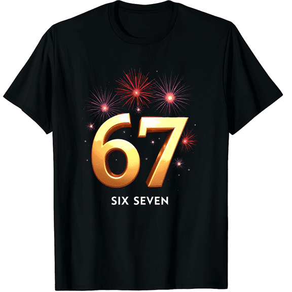 67 New Years Eve Party Pajama Shirt 6 7 Meme 67 2026 Graphic Tee T-Shirt for Men Women