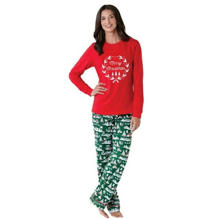 

Christmas Family Holiday Pajamas Matching Christmas Tops Pants Letter Sleepwear