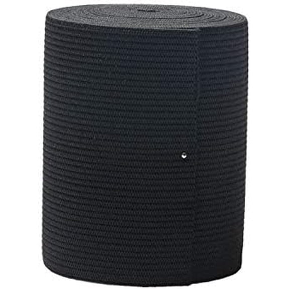 3-inch Wide Black Heavy Knit Stretch Elastic Band 3 Yards Sewing Knit Elastic Spool