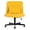 Yellow, variant on CQSXDA Versatile Light Velvet Criss Cross Armless Office Chair with Rolling Wheels for Home Office and Meditation, Makeup, Light Pink
