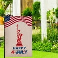 thumbnail image 5 of God Bless America Independence Day Patrioctic Linen Garden Flag 12 X 18 Inch Double Sided Memorial Day Floral Yard Flag Vertical Home Yard Outdoor Decoration, 5 of 8