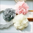 thumbnail image 6 of Dainty Fabric Rose Flower Brooch for Women 110mm Large Camellia Flower Lapel Pin Brooches Classic Dance Banquet Ceremony Accessories for Dress Suit Handmade Elegant Wedding Party Jewelry, 6 of 10