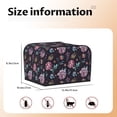 thumbnail image 5 of Balery Roses Flowers Pattern Oven Cover Kitchen Bread Machine Protector, 4 Slice Toaster Cover for Home, Anti Dust Fingerprint Coaster Cover, 5 of 7