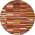 thumbnail image 1 of Ahgly Company Machine Washable Indoor Round Contemporary Peru Brown Area Rugs, 8' Round, 1 of 7