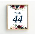 thumbnail image 4 of Darling Souvenir Double Sided Print Floral Table Numbers Wedding Reception Decorative Table Cards-4" x 6" (1 to 50), 4 of 4