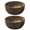 thumbnail image 1 of 2Pcs Coconut Shell Bowl Soup Salad Noodles Rice Fruit Dish Container Handicraft, 1 of 7