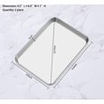 thumbnail image 5 of Baking Sheets 2 Pieces,  Stainless Steel Baking Pan Tray Cookie Sheet, Rectangle Size 9 X 7 X 1 inch, Healthy & Non Toxic, Rust Free & Mirror Finish, Easy Clean & Dishwasher Safe, 5 of 7