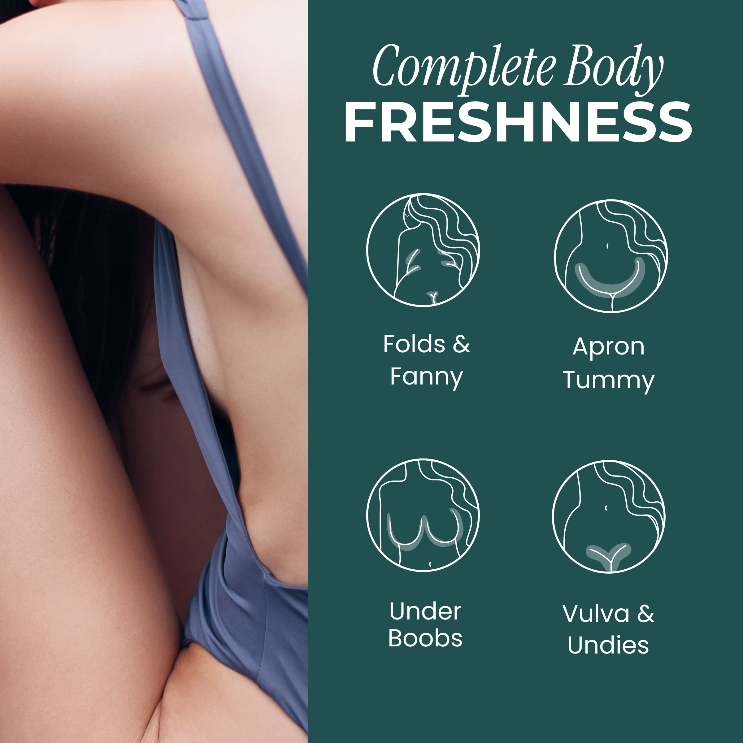 pH-D Feminine Health Boric Acid Body Fresh Spray, Vegan, Paraben-Free, Rose Vanilla Scented, 3 oz