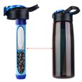 thumbnail image 2 of Water Bottle with Integrated Filter Straw for Hiking Backpacking Traveling(Black), 2 of 8