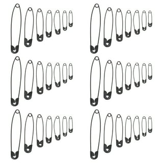 150pcs Safety Pins, 19mm Mini Safety Pins for Clothes Metal Safety Pin for  Clothing Sewing Handicrafts Jewelry Making (Black)