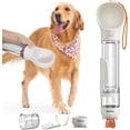 thumbnail image 2 of PUPIHOM 17oz 3 in 1 Portable Dog Water Bottle, Outdoor Dog Water Dispenser with Poop Bag, Pet Travel Water Bottle Dispenser with Drinking Feeder and Food Container for Dogs Walk Travel, Length 15.55", 2 of 9