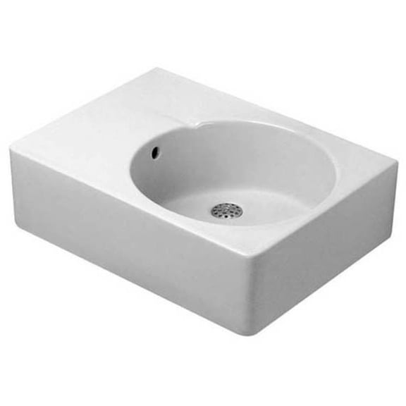 Duravit 068560-1Hole Design Classics 24-1/4" Rectangular Ceramic Drop In Bathroom Sink -