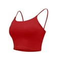 thumbnail image 3 of Aofany Women's Plus Size Comfy Cami Crop Top with Padded Lounge Bralettes Camisole Tank Tops, 3 of 7
