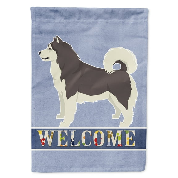Carolines Treasures CK3572GF Alaskan Malamute Welcome Flag Garden Size  Small multicolor