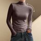 thumbnail image 5 of Camisa de manga larga,Camiseta de manga corta de poliéster para mujer, cuello redondo, informal, ligera y cómoda, ideal para uso diario en primavera y verano, sopatenor, 5 of 8