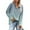 Green, variant on V Neck Swestshirt for Women Long Sleeve Half Button Pullovers Tops Gradient Casual Drawstring Henley Shirts