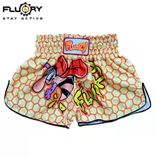 bees printed, variant on Kids Muay Thai Shorts Boxing Shorts Cute Thinds Print Free Combat Mixed Martial Arts Boxing Training Match Pants