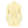 thumbnail image 6 of DHFJKG Womens 2 Piece Oversized Outfits Summer Striped Long Sleeve Button Up Shirts And Shorts Summer Matching Sets Soft Outfit, 6 of 8