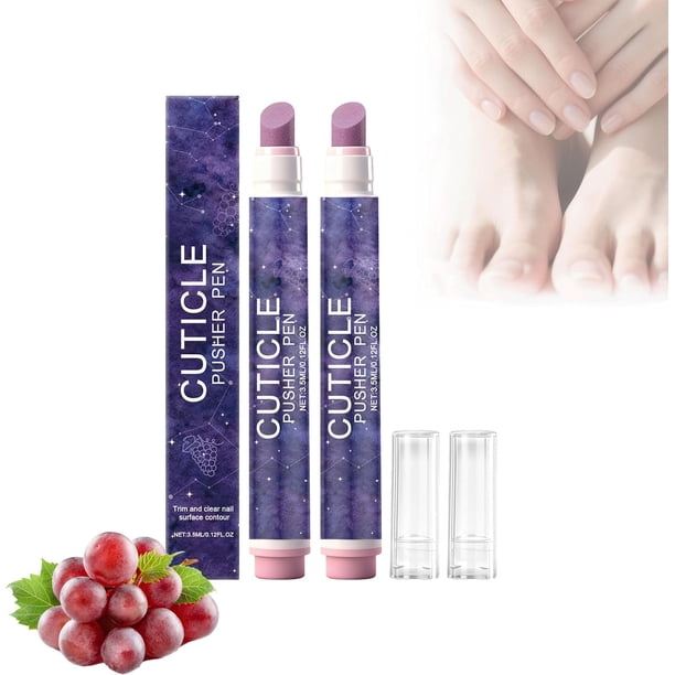 Aceite para cutículas 3 en 1, empujr de cutículas, con punta de cerámica para cutículas secas, padrastros y uñas dañadas. Hidrata, fortalece y da brillo. Fórmula natural.