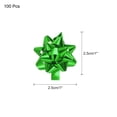 thumbnail image 2 of Mini Star Gift Bows Small Metallic Christmas Bows for Gift Wrapping Presents Birthday Wedding, Self Adhesive Green, 2 of 7