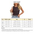 thumbnail image 4 of Camiseta sin mangas para mujer, cuello redondo, cuadros 3D, ajuste delgado, color puro, chaleco sin mangas de verano para uso diario, 4 of 7