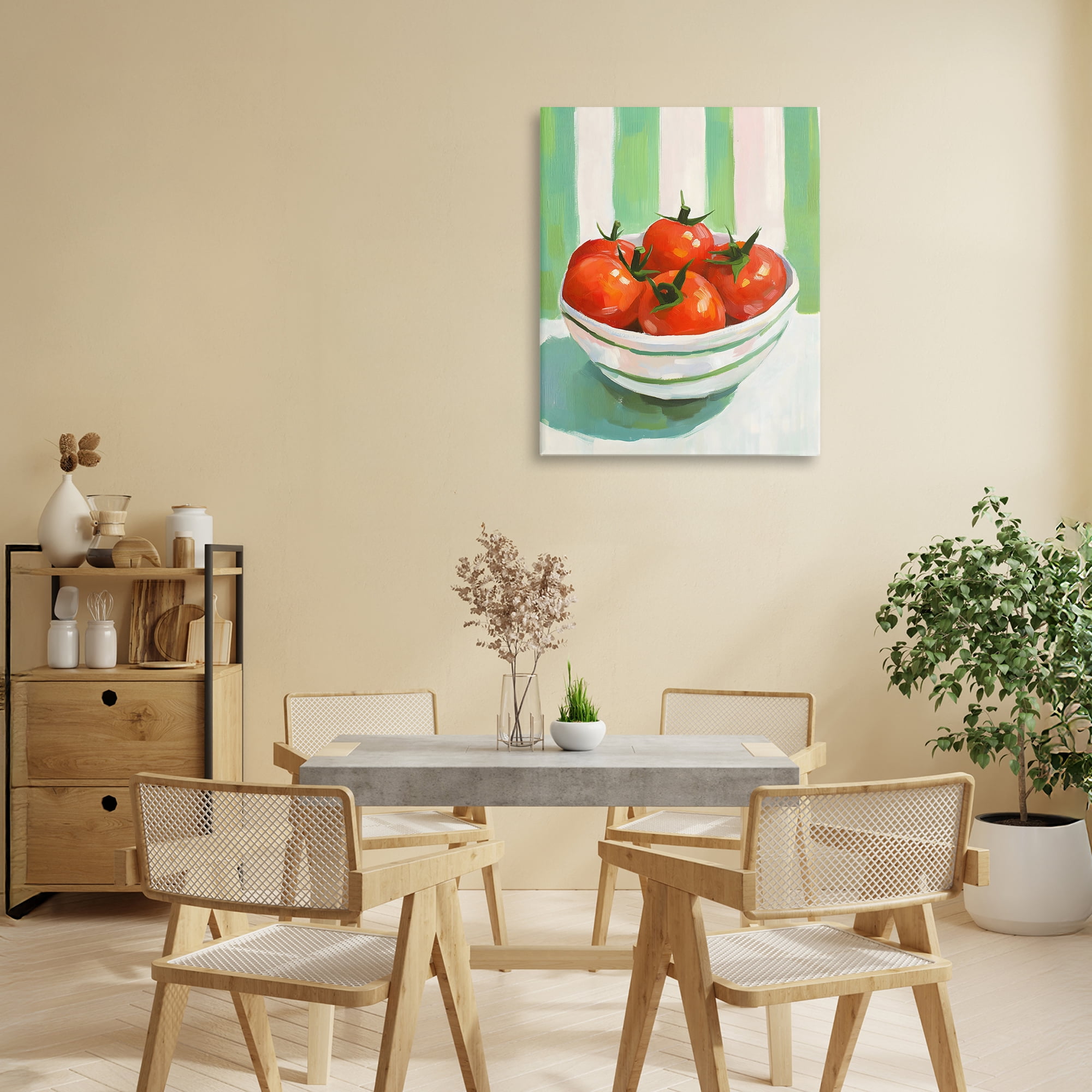 Stupell Industries Bowl of Fresh Tomatoes Canvas Wall Art, design by The Prints Vibe
