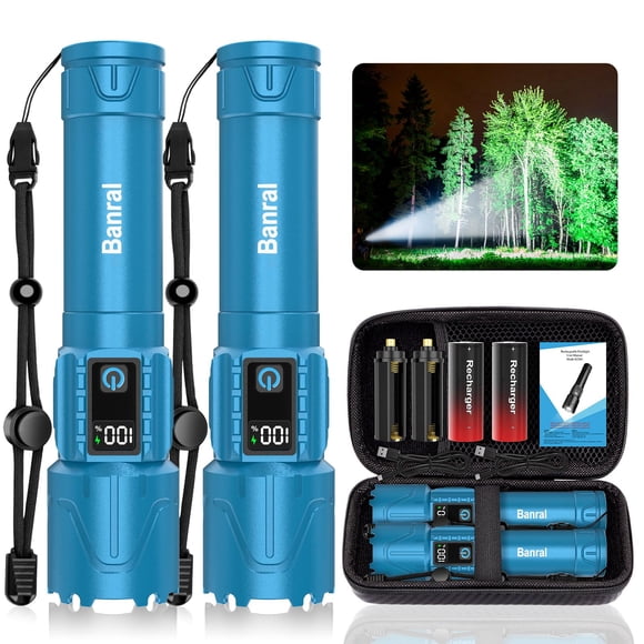 Linterna Recargable Banral 5000mAh Impermeable con 5 Modos