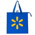 thumbnail image 2 of (4 pack) Walmart Deluxe Insulated Reusable Shopping Bag with Zipper, Blue, 24 L, 2 of 8