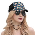 thumbnail image 5 of Picia Popcorn With Glasses Pattern Trucker Hat,Baseball Cap,Sun Protection Cap,Stylish Headwear,Leisure Cap,Outdoor Sports Cap, 5 of 7