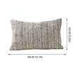 thumbnail image 3 of Throw Pillow Cover,Portable Washable Textured Decorative Cushion Cover for Living Room Bedroom Sofa Decor 13.8x19.7 Inch,Khaki, 3 of 5