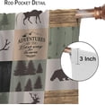 thumbnail image 6 of Bear Deer Curtains for Living Room, Rustic Cabin Retro Window Treatments for Bedroom, Wildlife Woodland Animal Elk Moose Lodge Buffalo Plaid Drapes 2 Panel Sets,42x54 Inch, 6 of 6