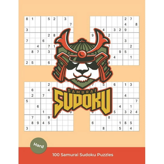 Samurai Sudoku Puzzles: Samurai Sudoku Puzzle Book - 100 Hard Puzzles (Vol. 1) (Paperback)