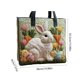 thumbnail image 3 of Organizadores de armario y almacenamiento, Organización y almacenamiento, Contenedores de almacenamiento, Bolsa de tela acolchada con forma de conejito de Pascua, 3 of 7