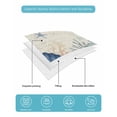 thumbnail image 4 of Twin Quilt Bedding Set, Navy Blue Coastal Reversible Summer Quilt 3 Pieces, Shell Starfish Coral Nautical Beige Ocean Lightweight Bedspreads Coverlets with 2 Pillow Shams for All Seasons, 4 of 5