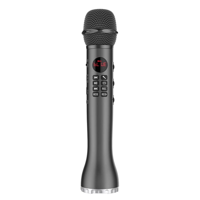 L-598 Micrófono de mano K Song Micrófono inalámbrico Bluetooth Micrófono de bolsillo KTV Mic Altavoz Bluetooth seitruly DZ54552-04B