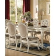 thumbnail image 3 of Marble and Pearl White Dining Room Set 9 Pcs Acme Furniture 63540 Chantelle, 3 of 7