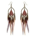 thumbnail image 2 of LLQkigsxse Collier Léopard Personnalité Rétro Boucles d'Oreilles Tendance Mode Femme Boucles d'Oreilles Plumes, 2 of 3