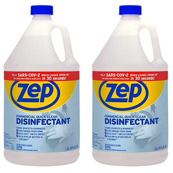 Zep Commercial Quick Clean Disinfectant - 1 Gallon (Case of 2) - ECZUQCD1282
