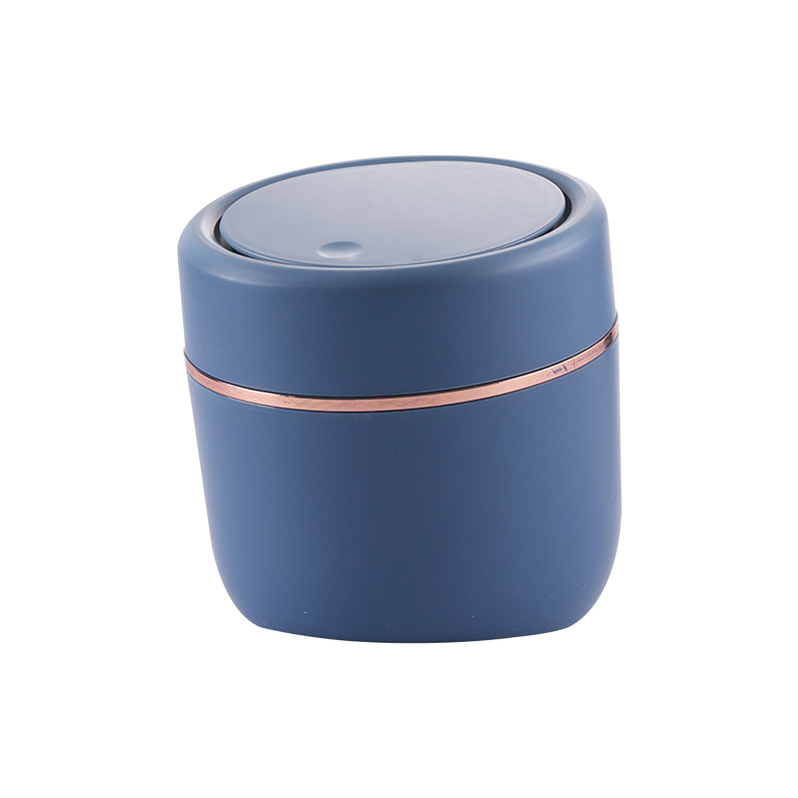 Tuphregyow Mini Desktop Trash Can With Lid,Small Countertop Garbage Can