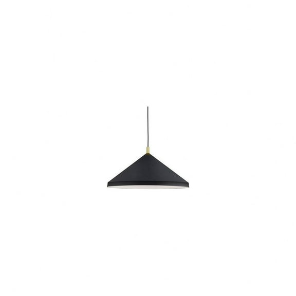 493126-BK/GD-Kuzco Lighting-Dorothy - 1 Light Pendant-13 Inches Tall and 26 Inches Wide-Black/Gold Finish    -Traditional Installation