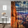 thumbnail image 2 of Fenyluxe Canyon Quick-Drying Bathroom Shower Curtain Set with Hooks, 100% Polyester Fiber, Abstract Patterns, Various Sizes 60x72, 2 of 7