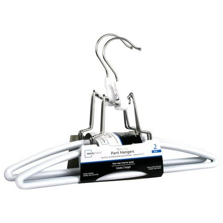 Mainstays Non-Slip Pant Hanger, 2-Pack