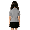 thumbnail image 7 of Girl Uniform Shirt Knit Collared Short Sleeve Fit Tops Summer Casual Solid School Tops for Girls, 7 of 7