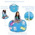 thumbnail image 3 of Posh Creations Bean Bag Stuffable Cover Only-for Toys,Canvas,Kids, 4 ft, Farm Animals Blue, 3 of 3