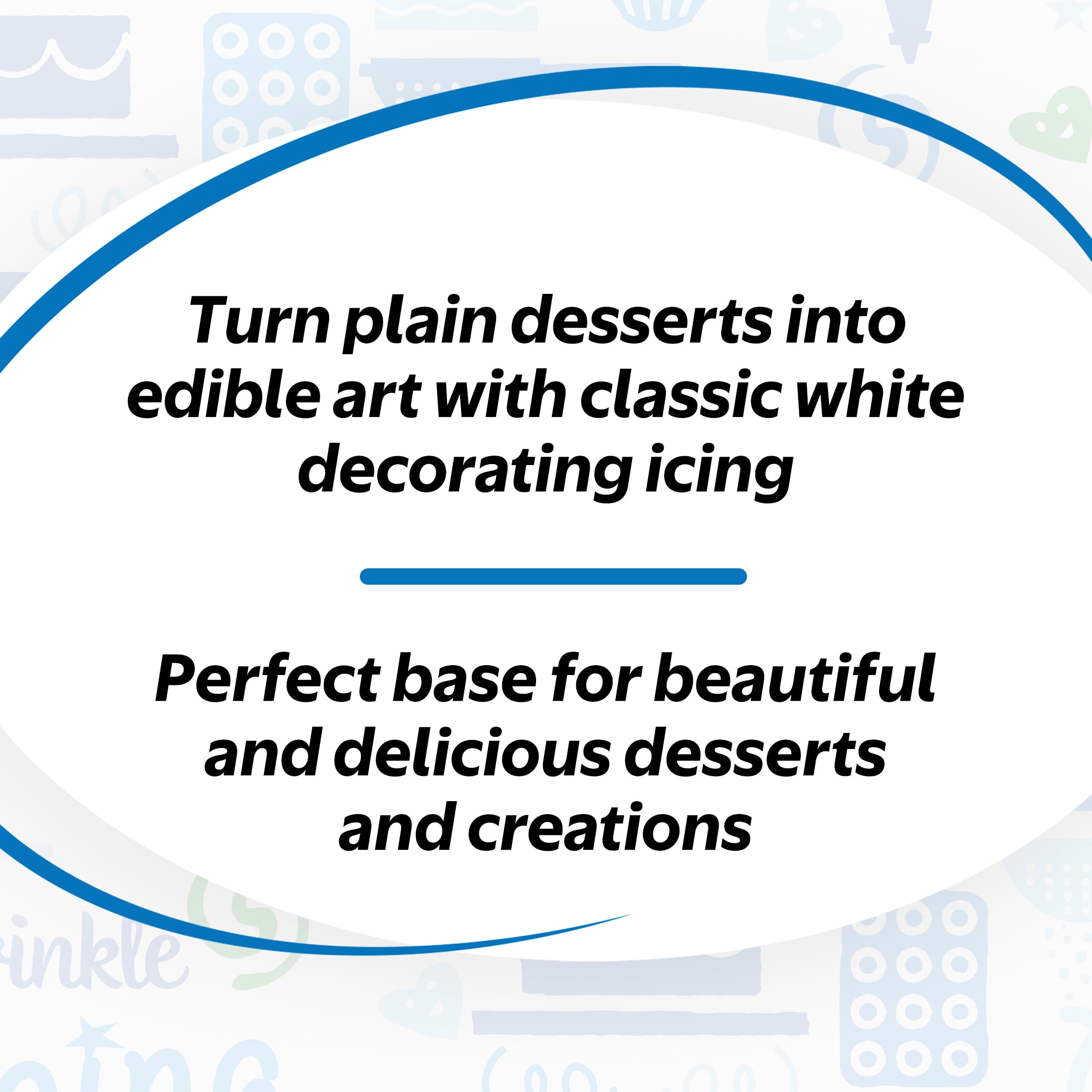 Great Value White Decorating Icing, 4.25 oz