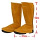 thumbnail image 2 of 1 Par de Partes de Soldadura Cubierta de Soldador de material cuero de Pies de Trabajo Amarillo CUTICAT Botas protectoras de soldadura, 2 of 8