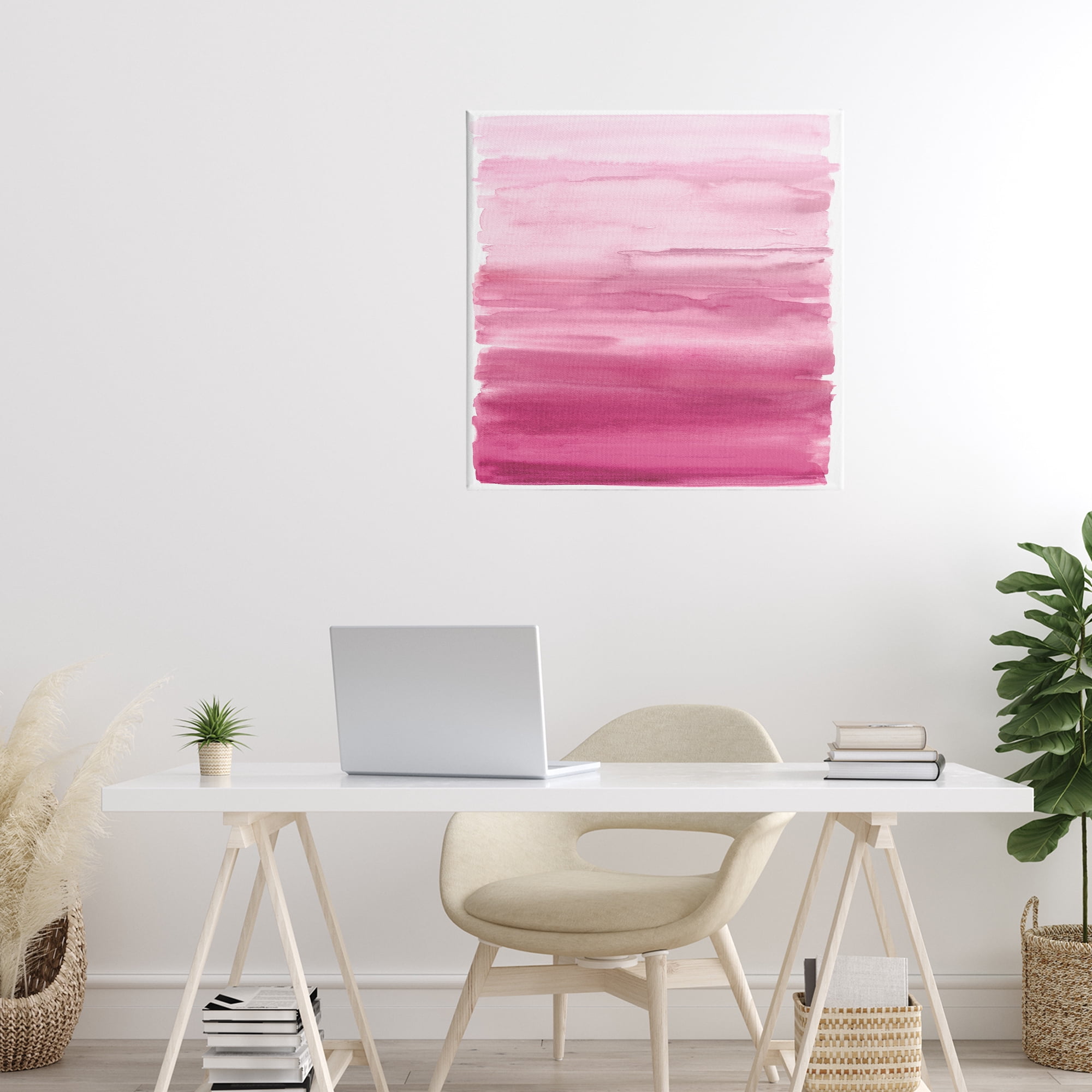 Stupell Industries Gradient Pink Blush Canvas Wall Art, design by Allie Corbin