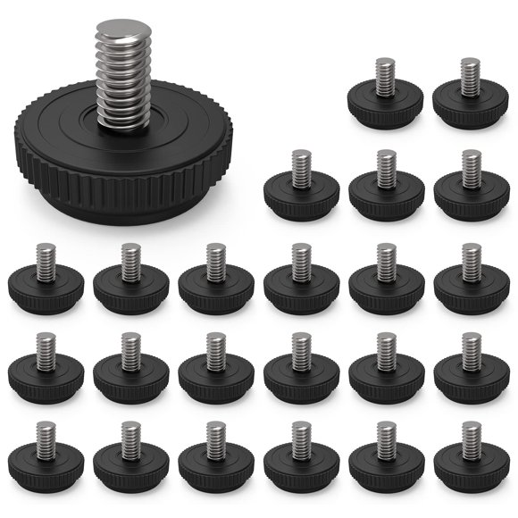 Patas niveladoras para muebles ONEHOME 5/16-18 de acero inoxidable, 24 piezas